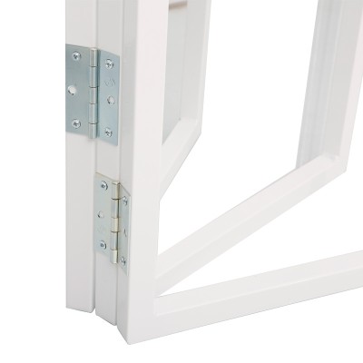 Τραπέζι πτυσσόμενο Talen pakoworld σε λευκή απόχρωση Φ80x74εκ