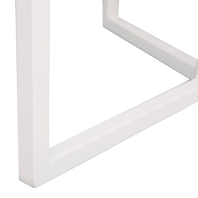 Τραπέζι πτυσσόμενο Talen pakoworld σε λευκή απόχρωση Φ80x74εκ