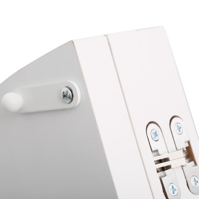 Τραπέζι πτυσσόμενο Talen pakoworld σε λευκή απόχρωση Φ80x74εκ