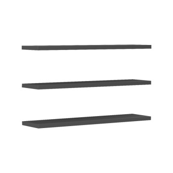 Ραφιέρα τοίχου Divar pakoworld ανθρακί 60x14.5x1.8εκ