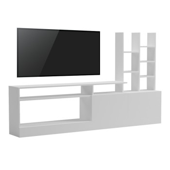 Σύνθετο σαλονιού Seruno pakoworld λευκό 170x25x100εκ