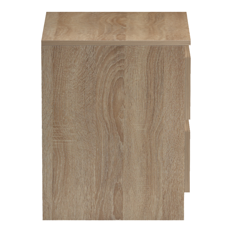 Κομοδίνο Verena pakoworld sonoma-λευκό 40x40x50εκ