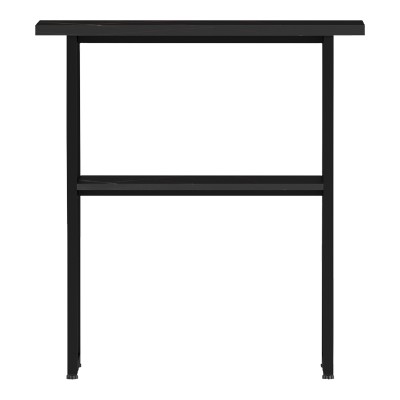 Κονσόλα Solain pakoworld μαύρο εφε μαρμάρου-μαύρο μέταλλο 79x29x85εκ