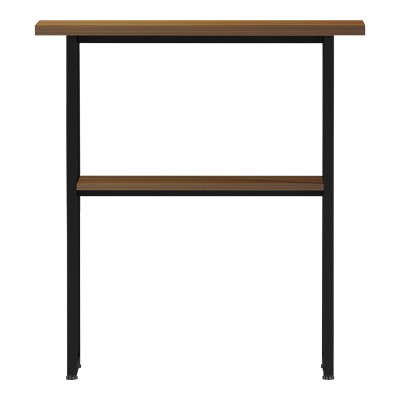 Κονσόλα Solain pakoworld καρυδί-μαύρο μέταλλο 79x29x85εκ