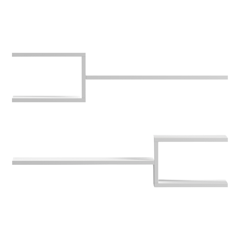 Ραφιέρα τοίχου Galler pakoworld λευκό 79x19.5x18εκ