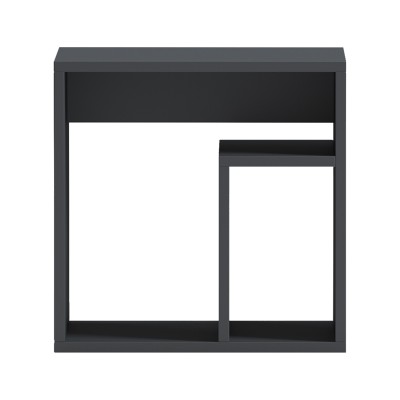 Βοηθητικό τραπέζι Doublo pakoworld ανθρακί 40x35x40εκ