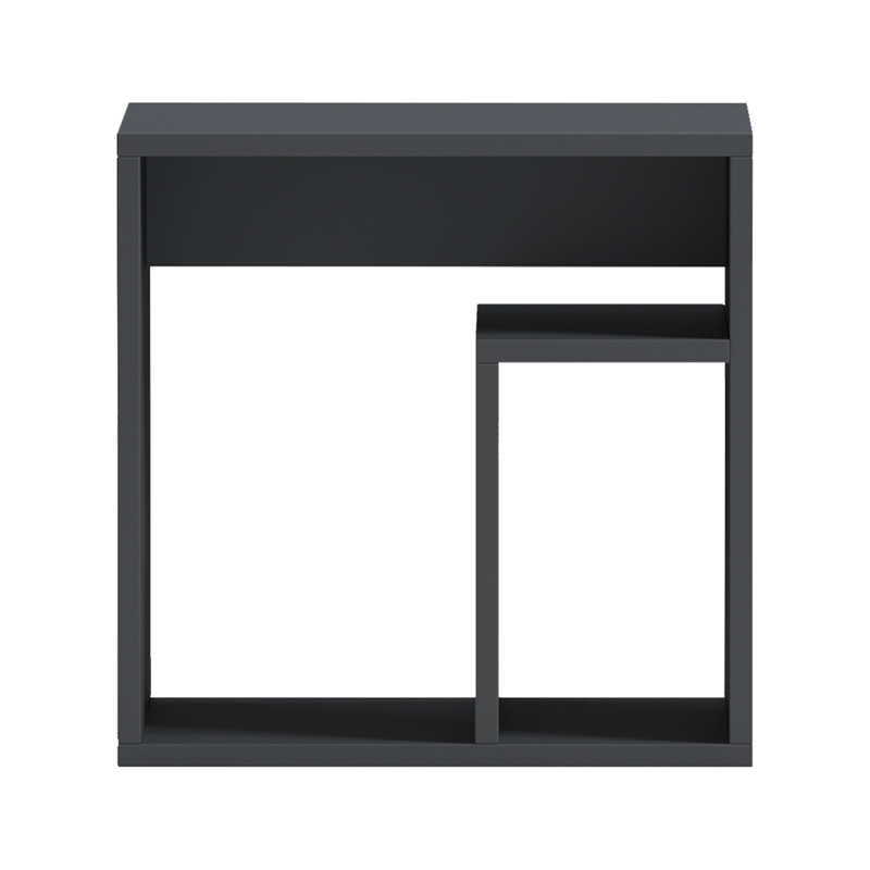 Βοηθητικό τραπέζι Doublo pakoworld ανθρακί 40x35x40εκ