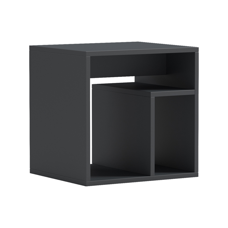 Βοηθητικό τραπέζι Doublo pakoworld ανθρακί 40x35x40εκ