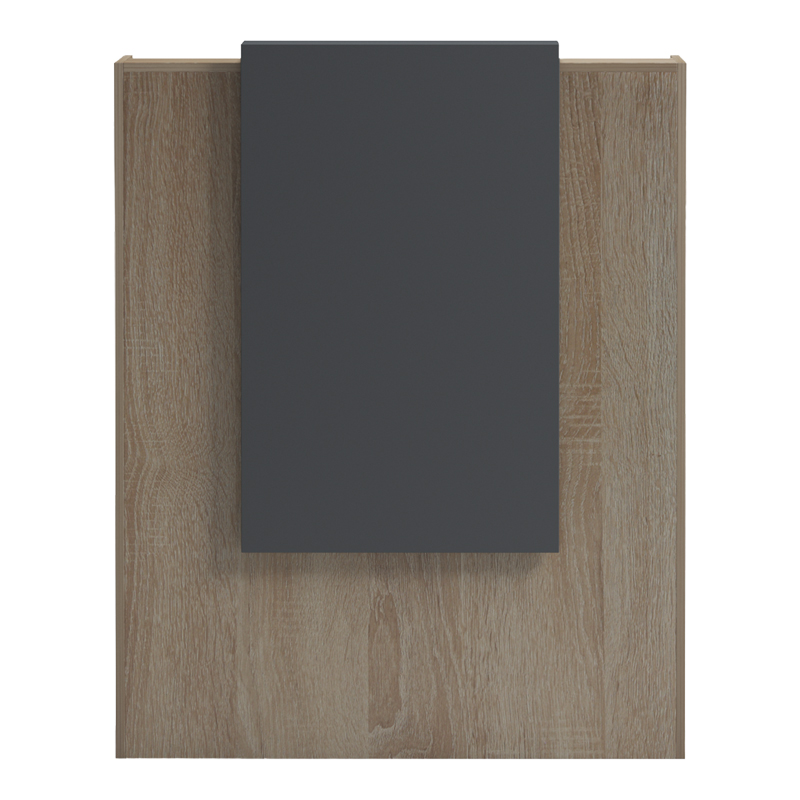 Γραφείο reception Zowel pakoworld με led sonoma-ανθρακί 90x40x110εκ