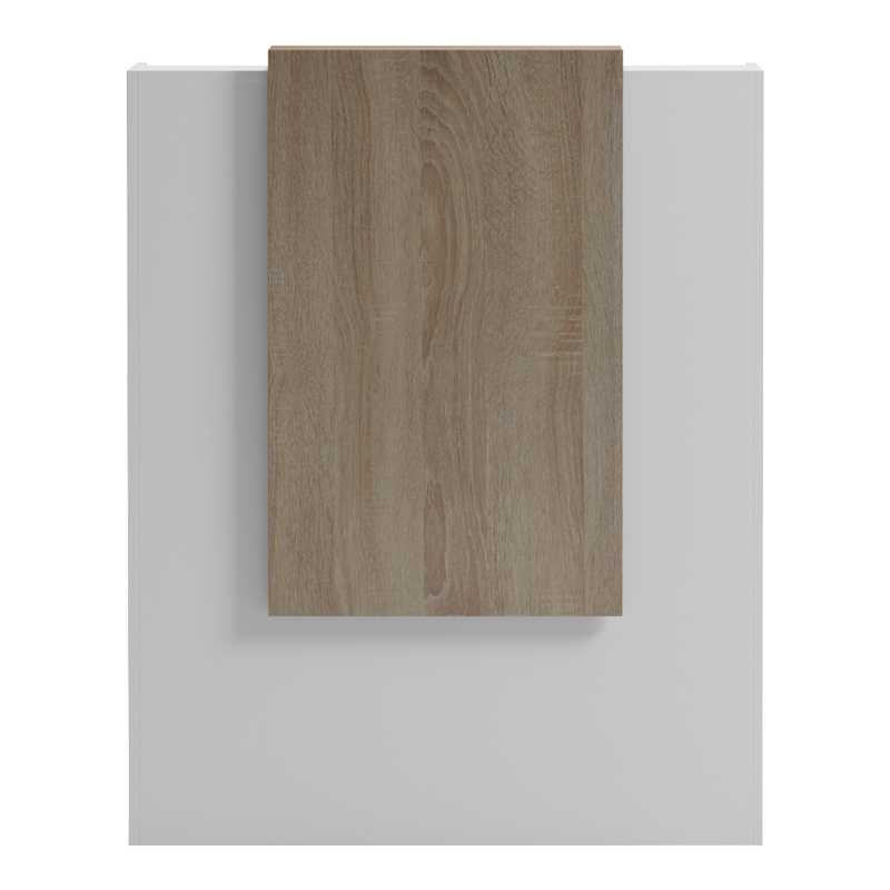 Γραφείο reception Zowel pakoworld με led λευκό - sonoma 90x40x110εκ