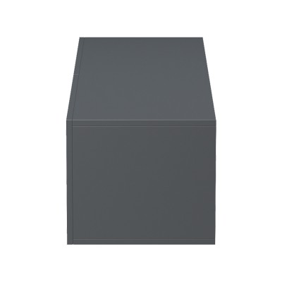 Έπιπλο τηλεόρασης επιτοίχιο με Led Rival pakoworld ανθρακί 120x35x30εκ