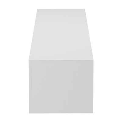 Έπιπλο τηλεόρασης επιτοίχιο με Led Rival pakoworld λευκό 180x35x30εκ