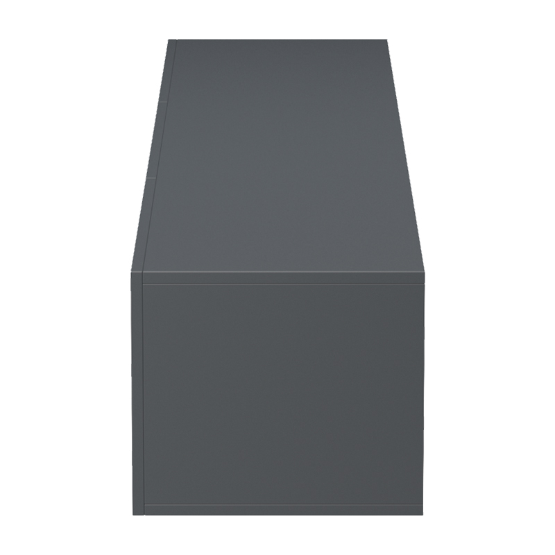 Έπιπλο τηλεόρασης επιτοίχιο με Led Rival pakoworld ανθρακι 180x35x30εκ