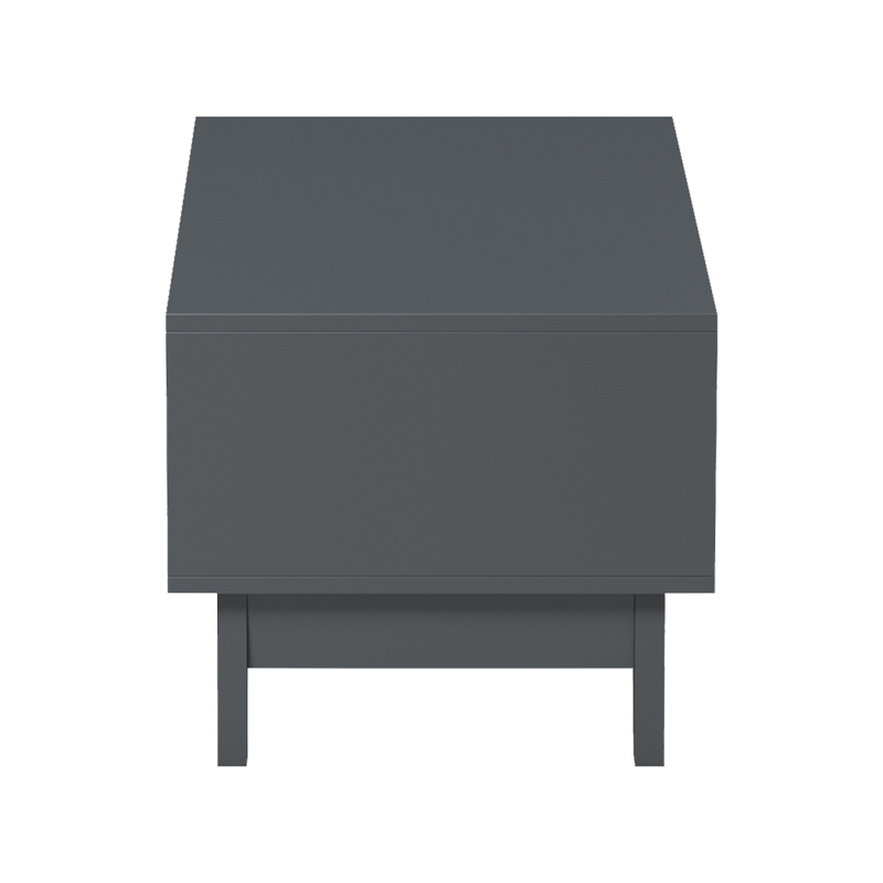 Τραπέζι σαλονιού Judas pakoworld ανθρακί-sonoma 90x45x38.5εκ