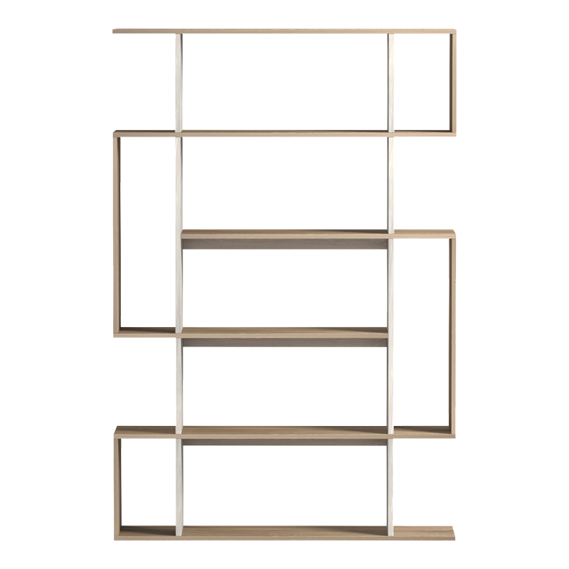 Βιβλιοθήκη Mito pakoworld sonoma - μπεζ μαρμάρου 108.5x25x161εκ