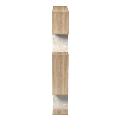 Βιβλιοθήκη Mito pakoworld sonoma - μπεζ μαρμάρου 108.5x25x161εκ
