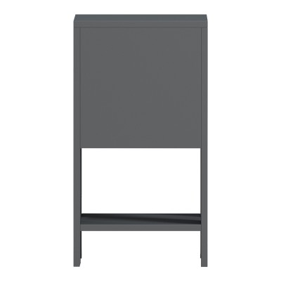 Κομοδίνο Reppo pakoworld ανθρακί 30x30x55εκ