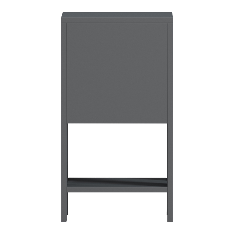 Κομοδίνο Reppo pakoworld ανθρακί 30x30x55εκ