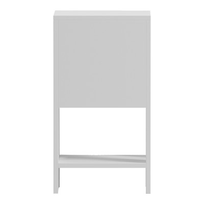 Κομοδίνο Reppo pakoworld λευκό 30x30x55εκ