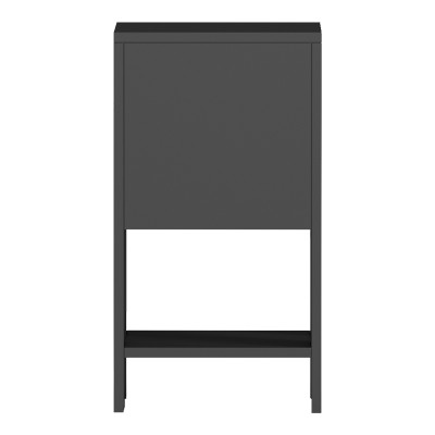 Κομοδίνο Reppo pakoworld μαύρο 30x30x55εκ