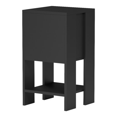 Κομοδίνο Reppo pakoworld μαύρο 30x30x55εκ