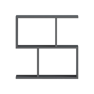 Βοηθητικό τραπέζι-βιβλιοθήκη Wesmol pakoworld ανθρακί 50x20x50εκ