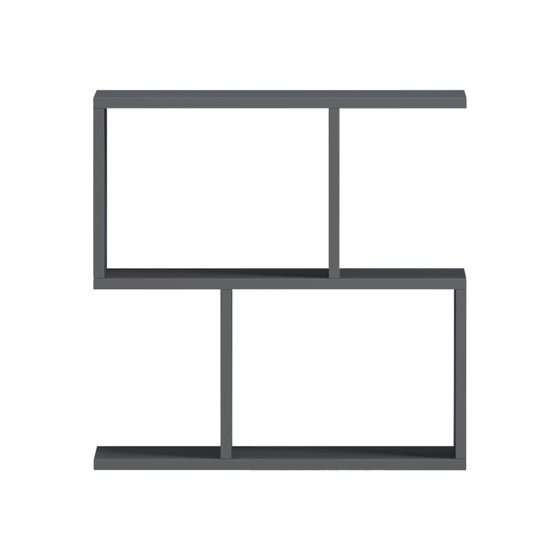 Βοηθητικό τραπέζι-βιβλιοθήκη Wesmol pakoworld ανθρακί 50x20x50εκ