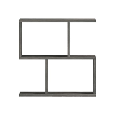 Βοηθητικό τραπέζι-βιβλιοθήκη Wesmol pakoworld ανθρακί όψη μαρμάρου 50x20x50εκ