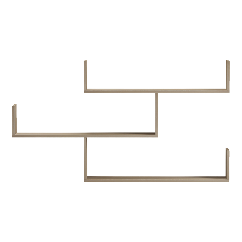 Ραφιέρα τοίχου Tiber pakoworld sonoma 120x22x67εκ