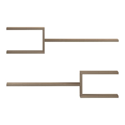 Ραφιέρα τοίχου Sumpa pakoworld 2 τεμ sonoma 65x20x18εκ