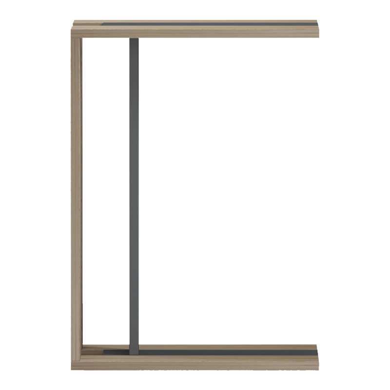 Βοηθητικό τραπέζι Muju pakoworld sonoma- ανθρακί  30x40x55εκ