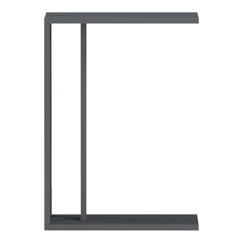 Βοηθητικό τραπέζι Muju pakoworld ανθρακί  30x40x55εκ