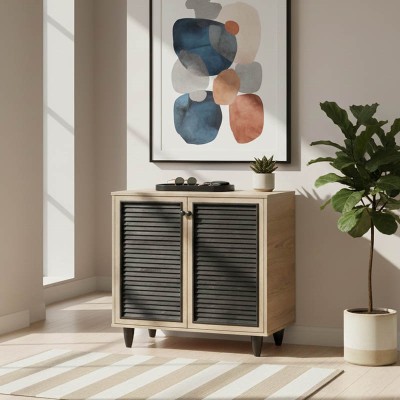 Παπουτσοθήκη-ντουλάπι Ronan pakoworld χρώμα φυσικό 70.5x35x66εκ