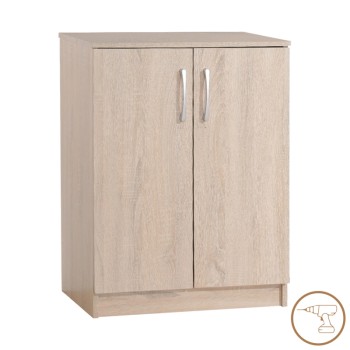 Παπουτσοθήκη-ντουλάπι Shordo pakoworld μελαμίνη σε φυσικό χρώμα 60x40.5x80εκ