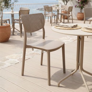 Καρέκλα Ignite pakoworld PP cappucino