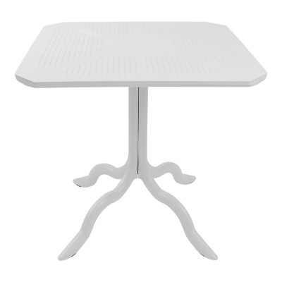 Τραπεζαρία Icon-Halcyon pakoworld σετ 3τεμ PP σε λευκή απόχρωση