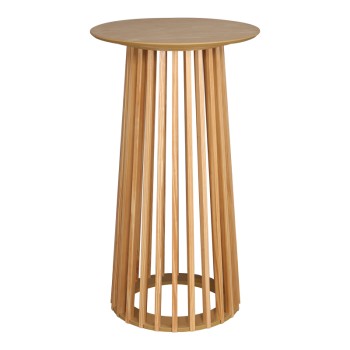 Τραπέζι μπαρ Domonic pakoworld mdf φυσικό Φ60x105εκ