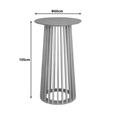 Τραπέζι μπαρ Domonic pakoworld mdf φυσικό Φ60x105εκ