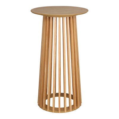 Τραπέζι μπαρ Domonic pakoworld mdf φυσικό Φ60x105εκ