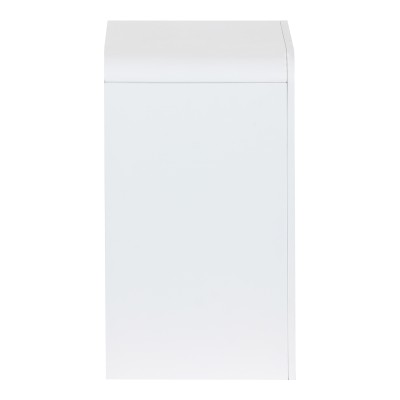 Κομοδίνο Zeplen pakoworld MDF σε λευκή απόχρωση 40x30x53εκ