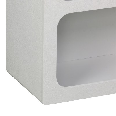 Βιβλιοθήκη-ραφιέρα Emersi pakoworld mdf σε λευκή απόχρωση 70x35x100εκ