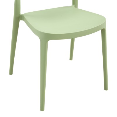 Καρέκλα Amvroan στοιβαζόμενη pakoworld με UV protection pp μέντα 51x49x79.5εκ