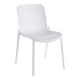 Καρέκλα Teragi στοιβαζόμενη pakoworld pp με UV protection λευκή 58x43.5x82εκ