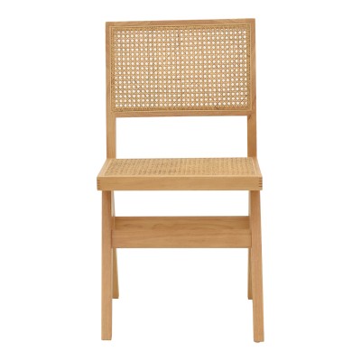 Καρέκλα Winslow pakoworld φυσικό rubberwood 45x56x82εκ