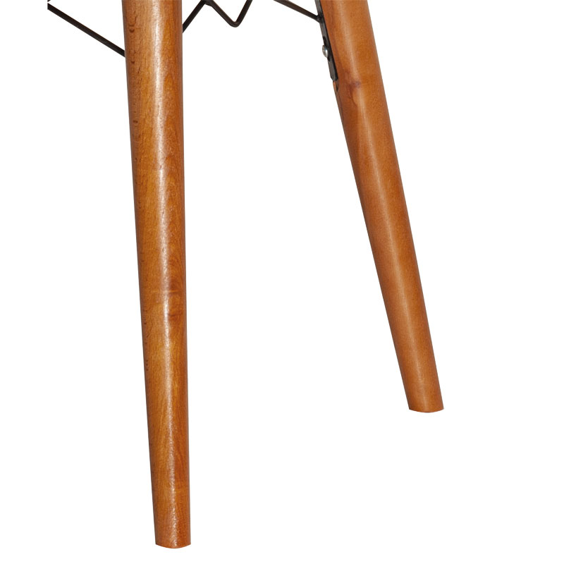 Καρέκλα Nevis I pakoworld ανθρακί antique ύφασμα-καρυδί πόδι | 2 τμχ