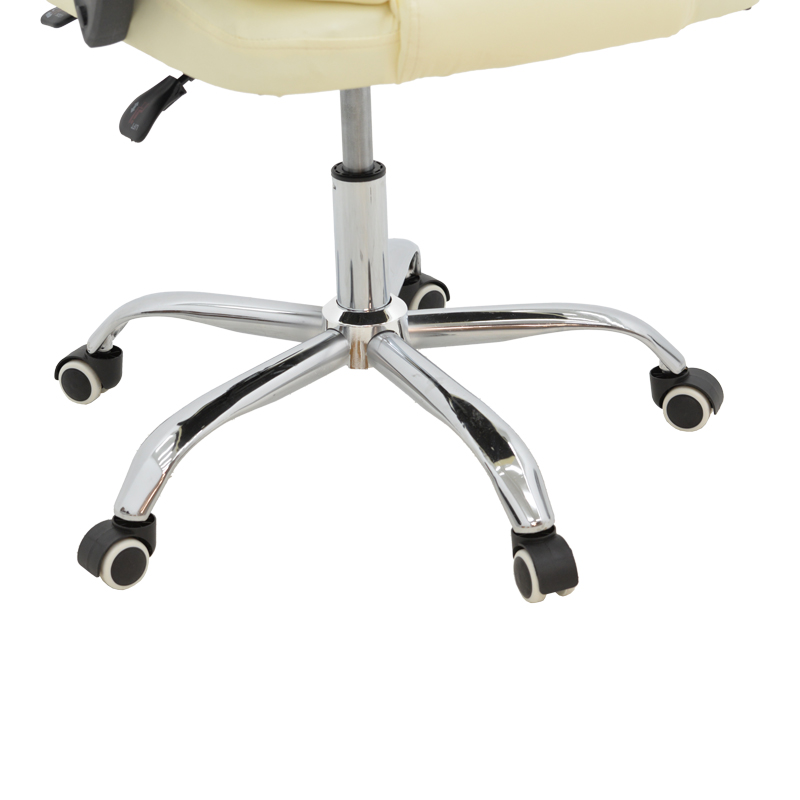 Καρέκλα γραφείου διευθυντή Kardi pakoworld μπεζ pu 66x64x117εκ