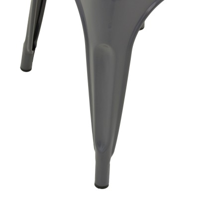 Καρέκλα Utopia pakoworld μέταλλο σε ανθρακί απόχρωση 44x44x85εκ