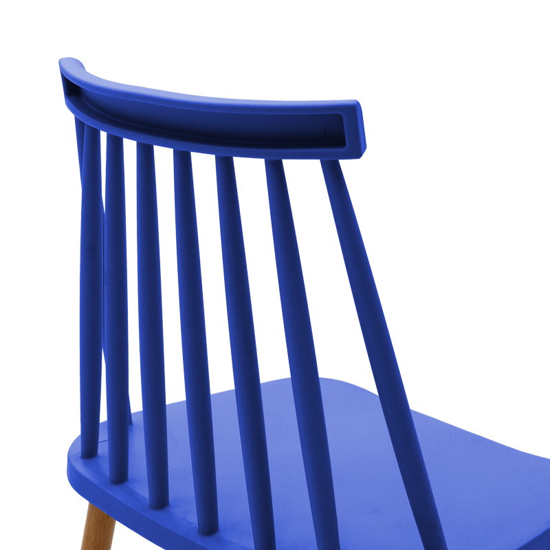 Καρέκλα Aurora pakoworld μπλε pp-φυσικό μεταλλικό πόδι 42x49.5x77εκ | 4 τμχ