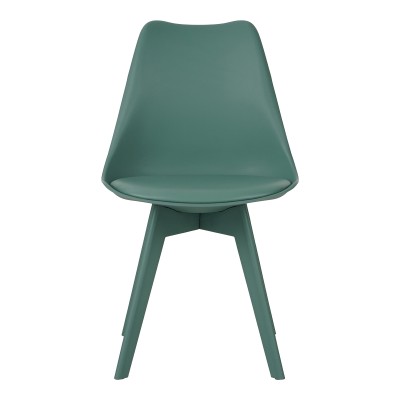 Καρέκλα Gaston I pakoworld PP-PU σε μέντα απόχρωση 48.5x53.5x81.5εκ