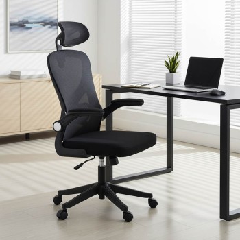 Καρέκλα γραφείου διευθυντή Anthony pakoworld mesh μαύρο